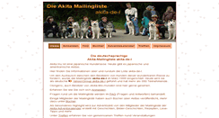 Desktop Screenshot of akita-mailingliste.de